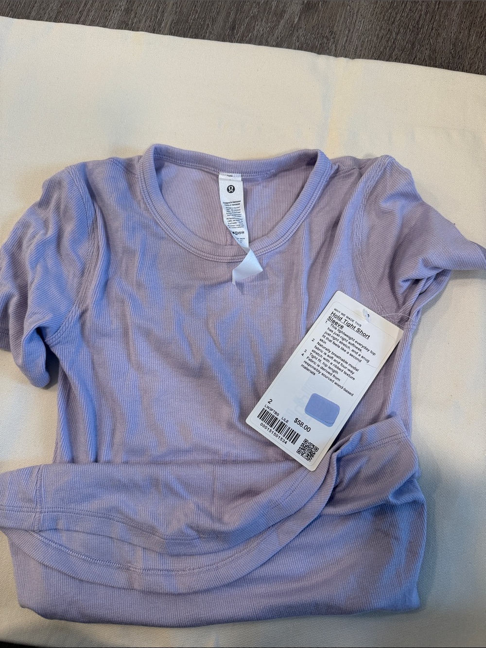 lululemon athletica Short Sleeve Crew Tee - Light Lavender